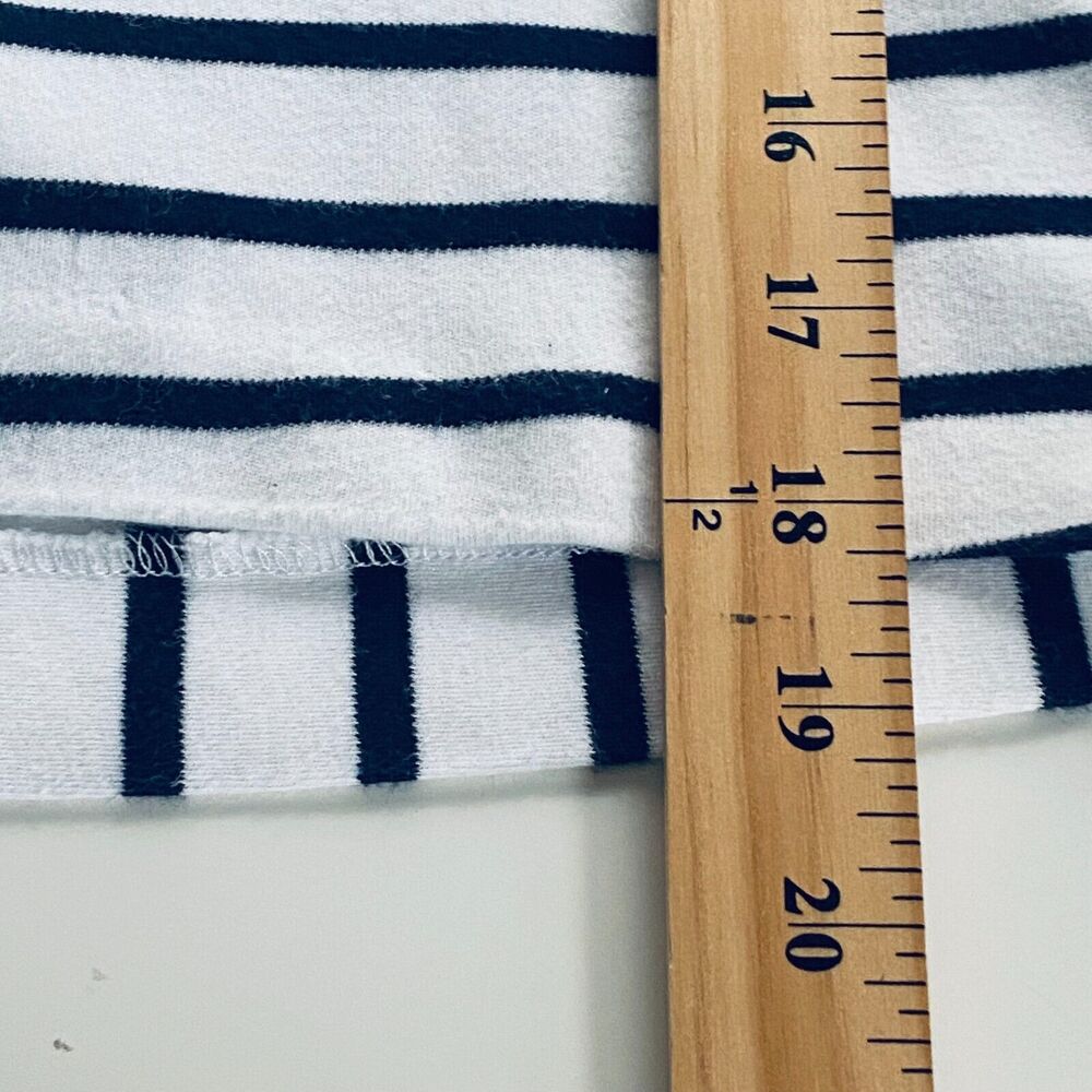 Brooks Brothers Top Size XS Navy Blue White Nautical Stripes Classic Prep Preppy - Picture 4 of 5